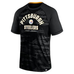 Fanatics Pittsburgh Steelers Hail Mary Raglan T-Shirt Black
