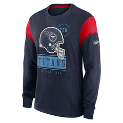 Nike Tennessee Titans Rewind Playback Helmet Long Sleeve T-Shirt Navy