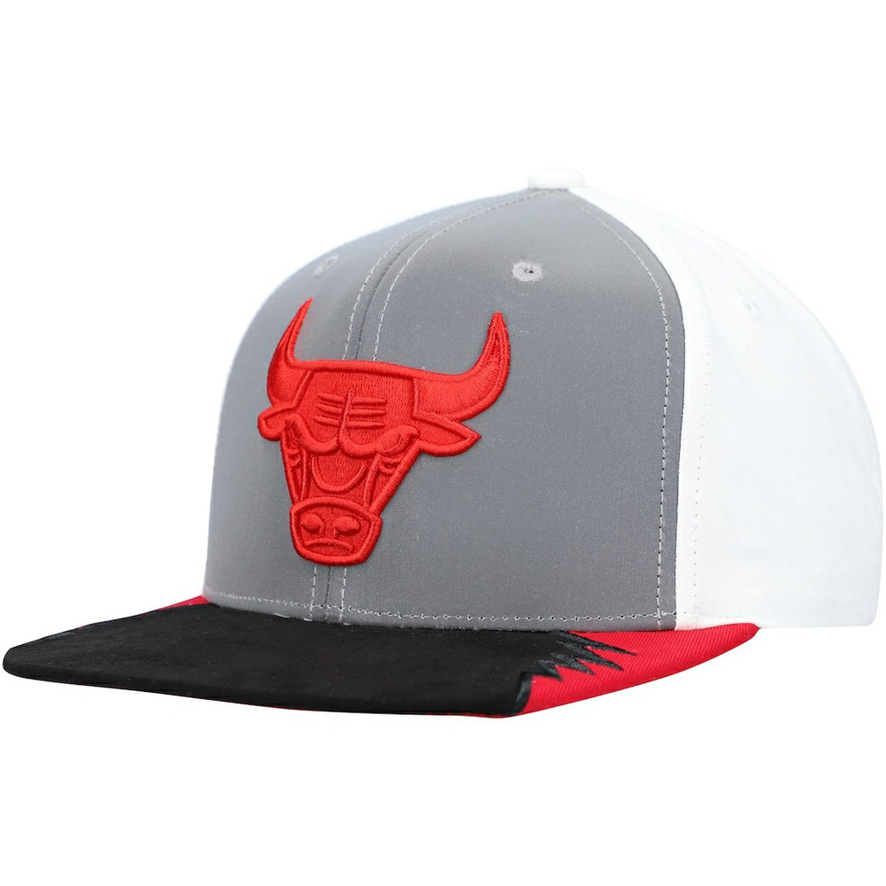 Chicago Bulls Day 5 Snapback Hat Gray/White | Mitchell & Ness discount