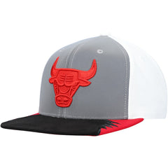 Chicago Bulls Day 5 Snapback Hat Gray/White | Mitchell & Ness discount