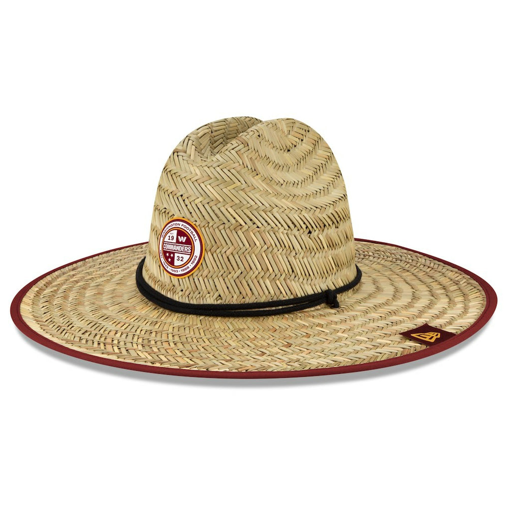 Washington Commanders New Era 2022 NFL Training Camp Straw Lifeguard Hat Natural