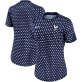 France National Team Women's 2022/23 Pre-Match Home Performance Top Navy - Nike for sale