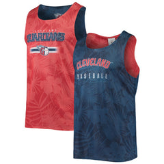 Cleveland Guardians FOCO Floral Reversible Mesh Tank Top - Navy - MLB Online