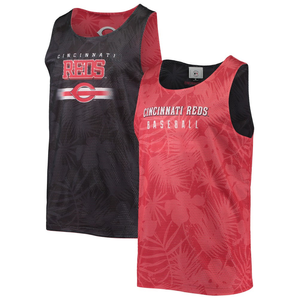 Cincinnati Reds FOCO Floral Reversible Mesh Tank Top - Red - MLB Online