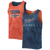 Detroit Tigers FOCO Floral Reversible Mesh Tank Top - Navy - MLB Lifestyle