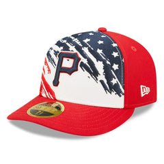 Pittsburgh Pirates New Era 2022 4th of July Low Profile 59FIFTY Fitted Hat - Red - New Era Discount