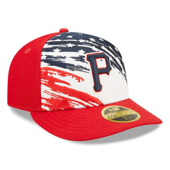 Pittsburgh Pirates New Era 2022 4th of July Low Profile 59FIFTY Fitted Hat - Red - New Era Discount