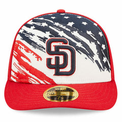 San Diego Padres New Era 2022 4th of July Low Profile 59FIFTY Fitted Hat - Red - New Era Lifestyle
