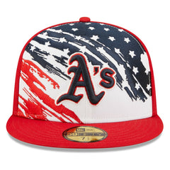 Athletics New Era 2022 4th of July On-Field 59FIFTY Fitted Hat - Red - New Era Lifestyle