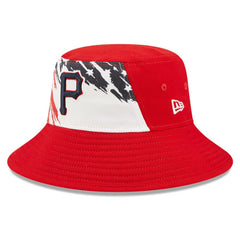 Pittsburgh Pirates New Era 2022 4th of July Bucket Hat - Red - New Era Lifestyle