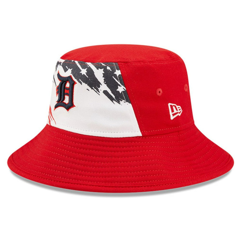 Detroit Tigers New Era 2022 4th of July Bucket Hat - Red - New Era Discount