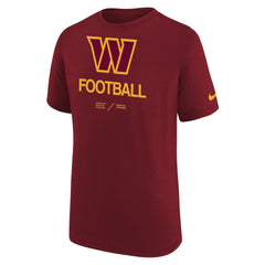 Nike Washington Commanders Youth Sideline Legend Performance T-Shirt Burgundy