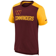 Nike Washington Commanders Youth Colorblock Team Name T-Shirt Heathered Burgundy/Heathered Gold