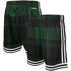 Boston Celtics x Uninterrupted Hardwood Classics Swingman Shorts Kelly Green/Black | Mitchell & Ness for sale