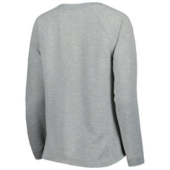 Pittsburgh Steelers Juniors All Striped Up Raglan Long Sleeve T-Shirt Heathered Gray