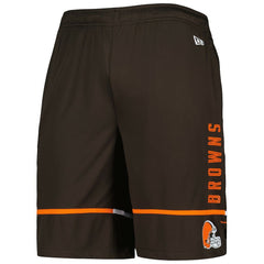 Cleveland Browns New Era Combine Authentic Rusher Training Shorts Brown