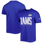 Los Angeles Rams New Era Combine Authentic Training Huddle Up T-Shirt Royal