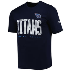 Tennessee Titans New Era Combine Authentic Training Huddle Up T-Shirt Navy