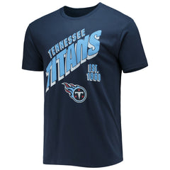 Tennessee Titans Junk Food Slant T-Shirt Navy