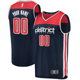 Washington Wizards Fast Break Replica Custom Jersey Navy Statement Edition | Fanatics Near Me
