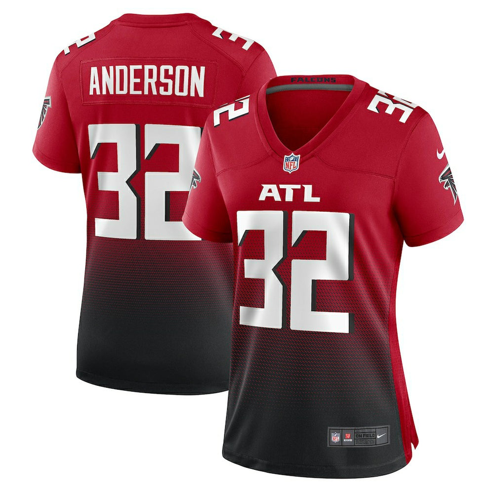Nike Jamal Anderson Atlanta Falcons Women's Retired Game Jersey Red