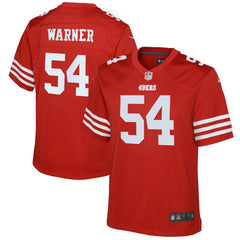 Nike Fred Warner San Francisco 49ers Youth Game Jersey Scarlet