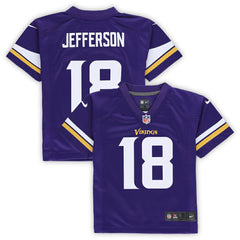 Nike Justin Jefferson Minnesota Vikings Preschool Game Jersey Purple