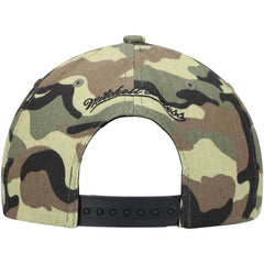 Brooklyn Nets Woodland Desert Snapback Hat Camo | Mitchell & Ness discount