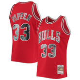 Scottie Pippen Chicago Bulls 1997/98 Hardwood Classics NBA 75th Anniversary Diamond Swingman Jersey for sale Red | Mitchell & Ness Near Me