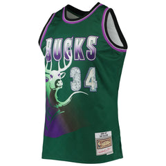 Ray Allen Milwaukee Bucks 1996/97 Hardwood Classics NBA 75th Anniversary Diamond Swingman Jersey Green | Mitchell & Ness US