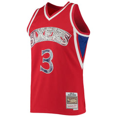 Allen Iverson Philadelphia 76ers 1996/97 Hardwood Classics NBA 75th Anniversary Diamond Swingman Jersey Red | Mitchell & Ness Near Me