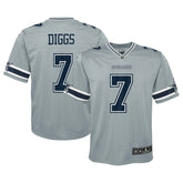 Nike Trevon Diggs Dallas Cowboys Youth Inverted Game Jersey Silver