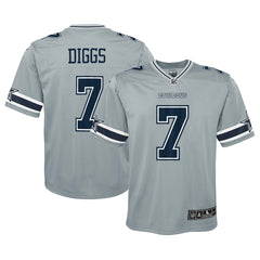 Nike Trevon Diggs Dallas Cowboys Youth Inverted Game Jersey Silver