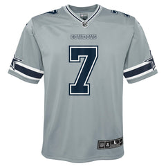 Nike Trevon Diggs Dallas Cowboys Youth Inverted Game Jersey Silver