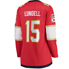 Anton Lundell Florida Panthers Fanatics Women's Home Breakaway Player Jersey - Red - NHL 4564211