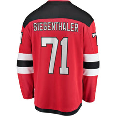 Jonas Siegenthaler New Jersey Devils Fanatics Home Breakaway Player Jersey - Red - NHL 4564244