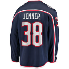 Boone Jenner Columbus Blue Jackets Home Captain Patch Breakaway Player Jersey - Navy - NHL 4564355