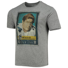 Bob Lilly Dallas Cowboys Name & Number Tri-Blend T-Shirt Heathered Gray