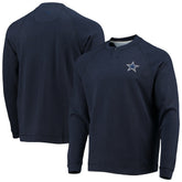 Dallas Cowboys Sunset Slub Raglan Henley Long Sleeve T-Shirt Navy