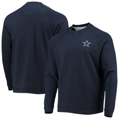 Dallas Cowboys Sunset Slub Raglan Henley Long Sleeve T-Shirt Navy