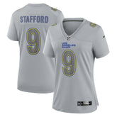 Nike Matthew Stafford Los Angeles Rams Women's Atmosphere Fashion Game Jersey Gray