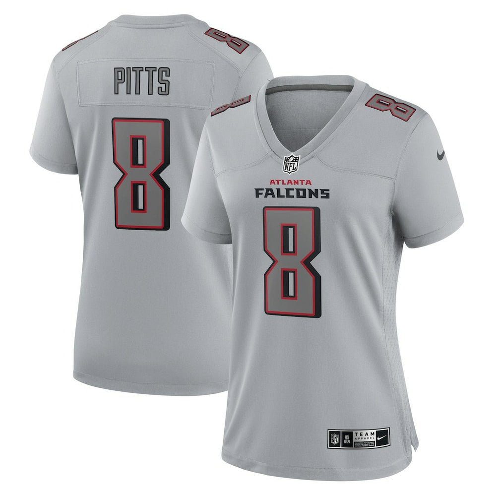 Nike Kyle Pitts Atlanta Falcons Women's Atmosphere Fashion Game Jersey Gray