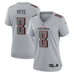 Nike Kyle Pitts Atlanta Falcons Women's Atmosphere Fashion Game Jersey Gray
