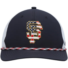 San Francisco Giants '47 Flag Fill Trucker Snapback Hat - Navy/White - 47 brand Discount