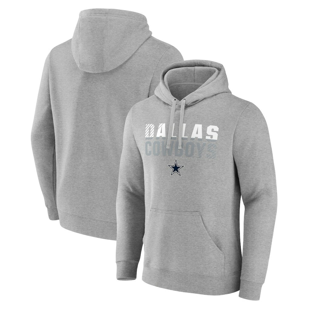 Dallas Cowboys Fade Out Pullover Hoodie Heathered Gray