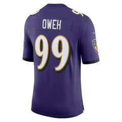 Nike Odafe Oweh Baltimore Ravens Vapor Limited Jersey Purple