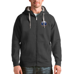 Buffalo Sabres Antigua Logo Victory Full-Zip Hoodie - Charcoal - NHL 4571729