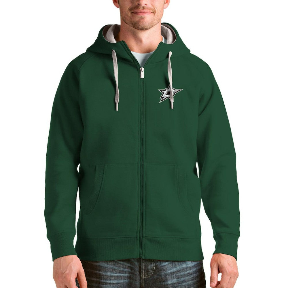 Dallas Stars Antigua Logo Victory Full-Zip Hoodie - Green - NHL 4571764