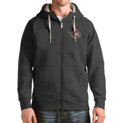Ottawa Senators Antigua Logo Victory Full-Zip Hoodie - Charcoal - NHL 4571829