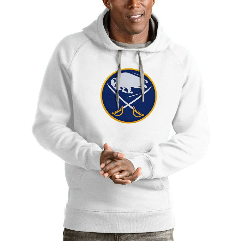 Buffalo Sabres Antigua Logo Victory Pullover Hoodie - White - NHL 4571931